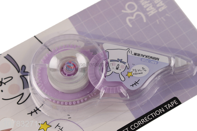 High quality purple cartoon correction tape student correction tool