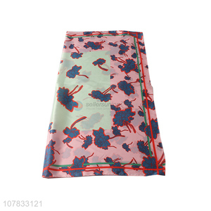 China factory flower pattern printing lady silk <em>scarf</em>