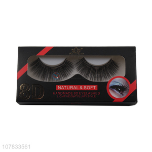 New arrival 8D handmade soft mink eyelashes synthetical lashes