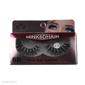 New product 6D bushy fur eyelashes chemical fiber glitter mink lashes