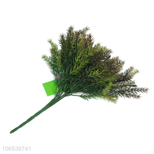 Online wholesale artificial green plant plastic fern leaves for decoration