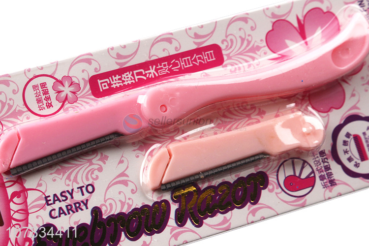 Good Quality Foldable Eyebrow Razor Set Wholesale