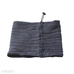 Wholesale newest adjustable fleece lined knitting neck warmer for men