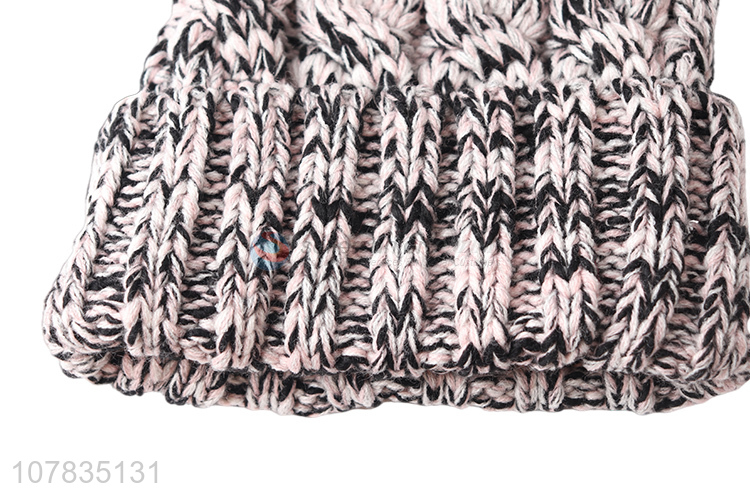 Latest arrival adult winter beanie men women outdoor thick knitted cap