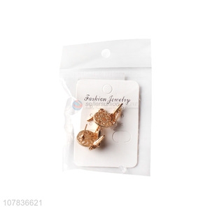 Popular products gold lady earrings ear studs