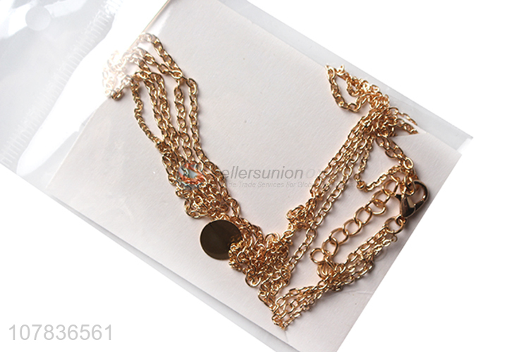 Hot product stainless steel women decorative necklace