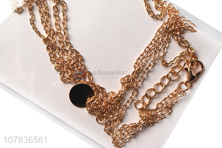 Hot product stainless steel women decorative necklace