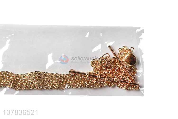 Factory supply gold women jewelry necklace wholesale