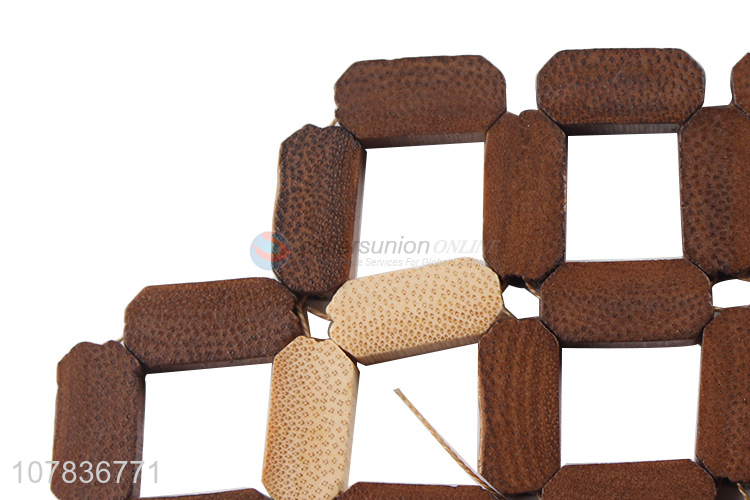 China wholesale wooden insulation pads home hollow bowl mats
