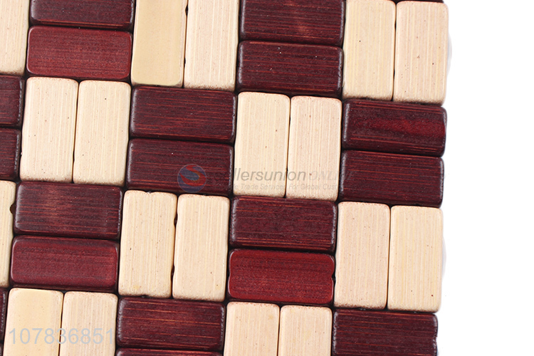 Good wholesale price wooden square kitchen insulate pot mat
