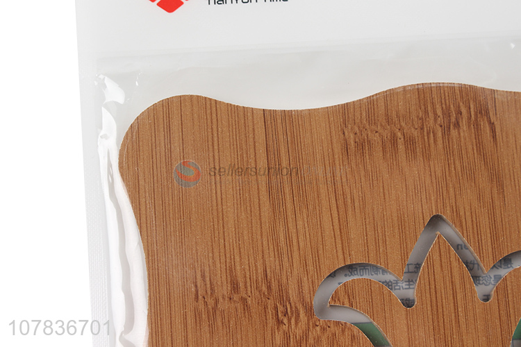 High quality wooden hollow coaster insulation pad home dining mat