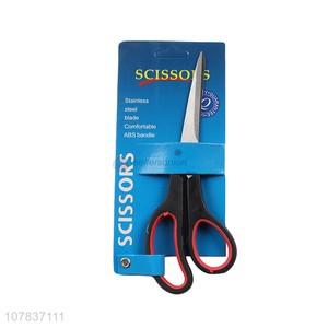 Yiwu market stainless steel school office scissors paper cutting scissors