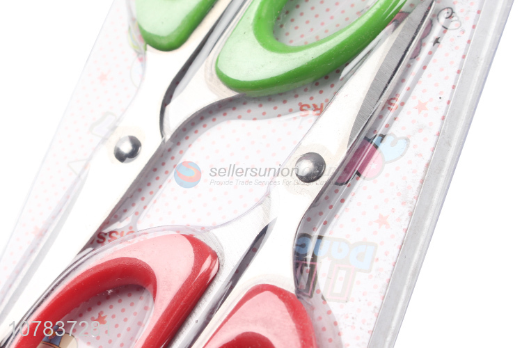 Wholesale multifunctional office school student scissor with plastic handle