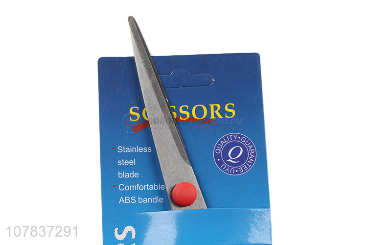 Yiwu market stainless steel office scissors paper cutting scissors wholesale