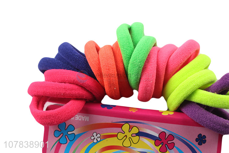 China Manufacture Colorful Hair Rope Elastic Hair Ring