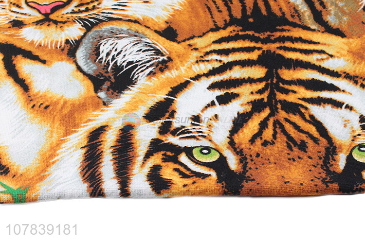New Arrival Tiger Pattern Long Bath Towel Beach Towel