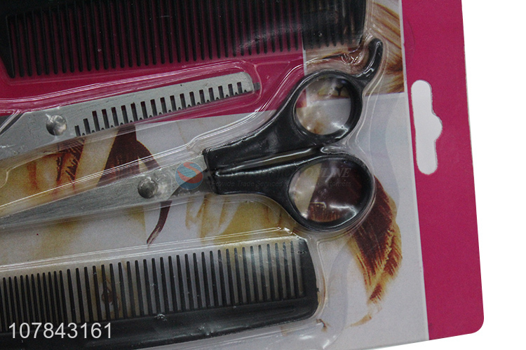 High quality barber thinning hair scissors and comb set