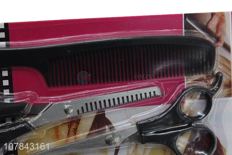 High quality barber thinning hair scissors and comb set