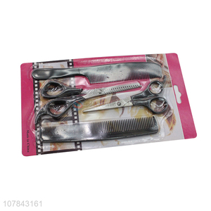 High quality barber thinning <em>hair</em> <em>scissors</em> and comb set