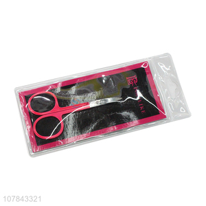 Online wholesale colorful stainless steel eyebrow scissors beard shear