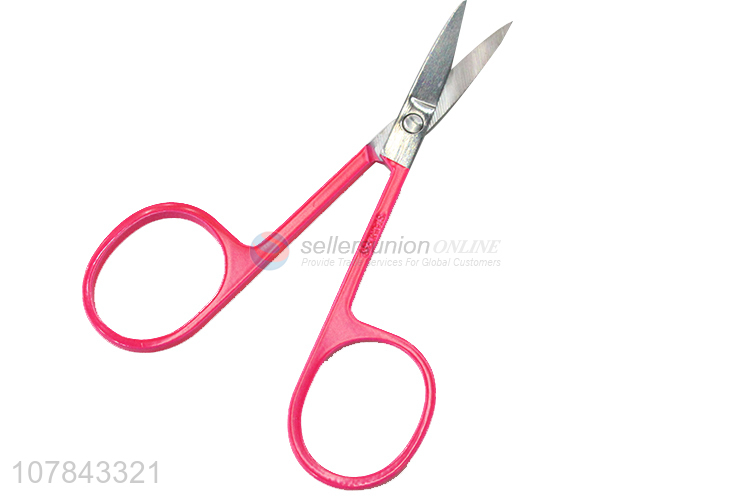 Online wholesale colorful stainless steel eyebrow scissors beard shear