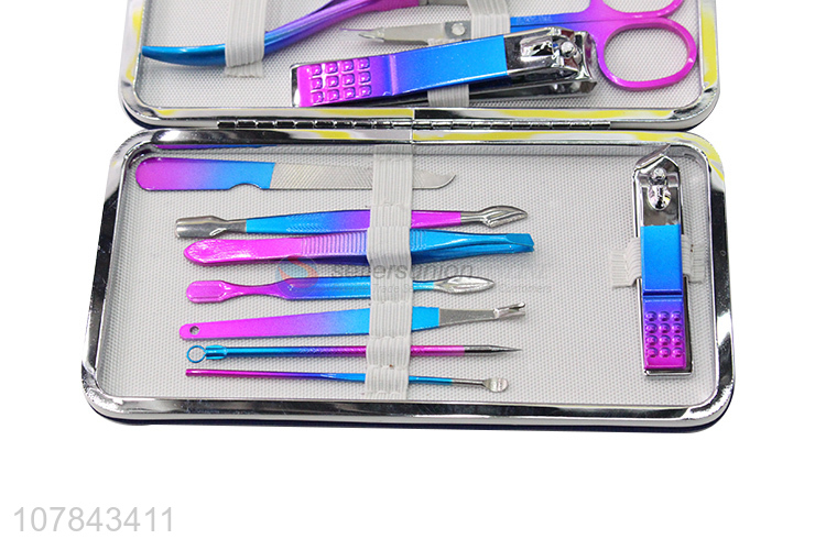 New arrival colorful carbon steel nail cutter kit for family use