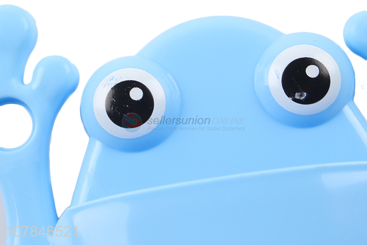 Yiwu wholesale blue cartoon frog children toothbrush holder