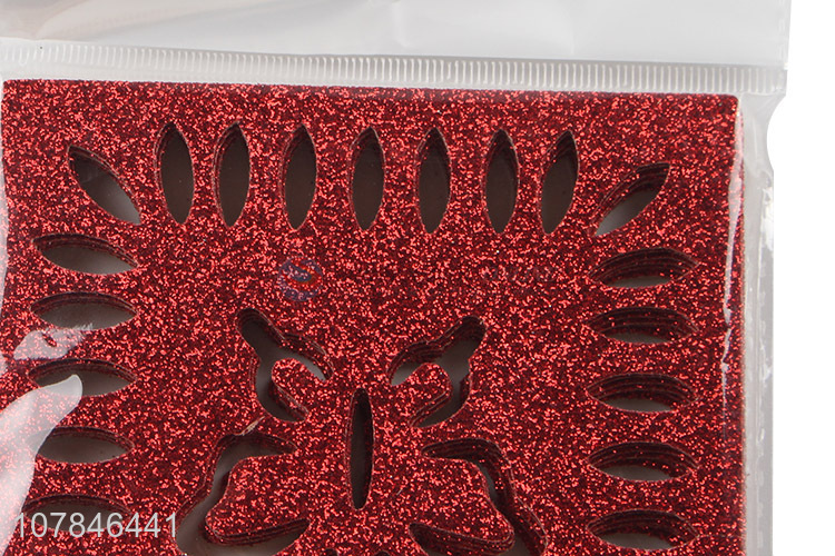 High quality red plastic coaster universal insulation pad