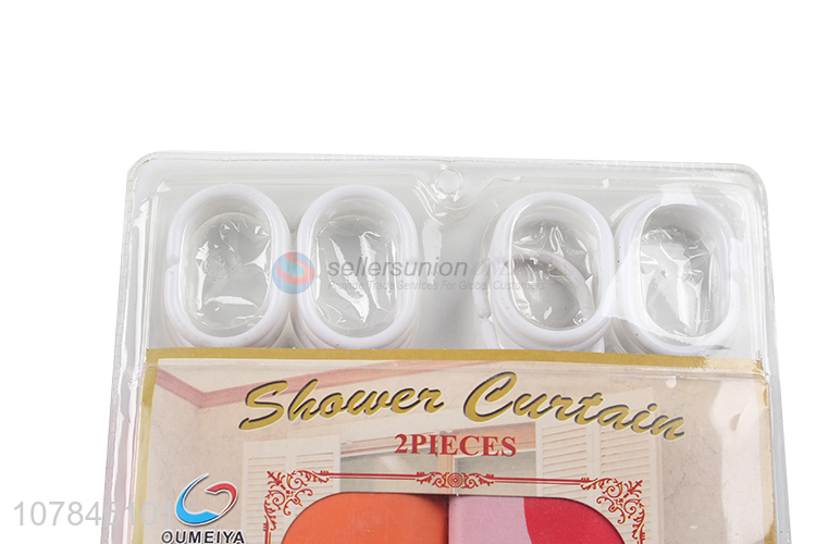 Yiwu Wholesale Waterproof Perforation Free Shower Curtain