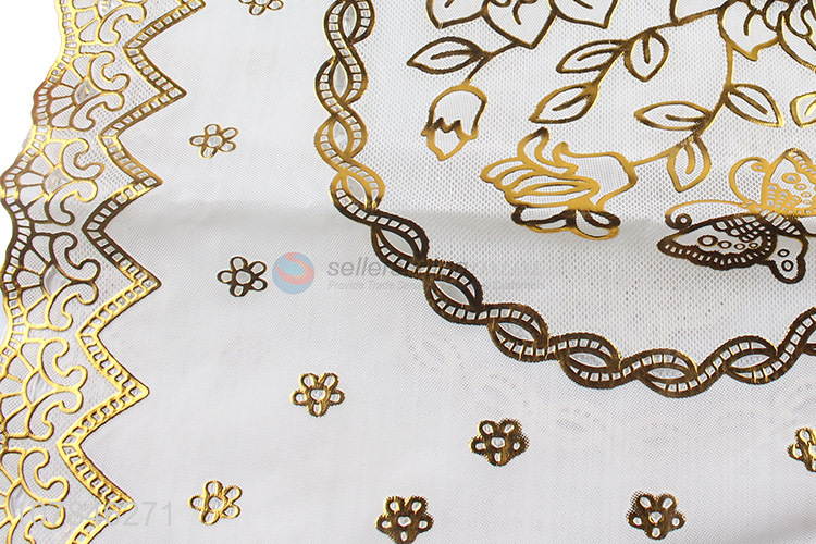 New design square printing retro insulate placemat bowl mat
