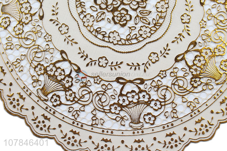 Yiwu wholesale white round home creative placemat bowl mat