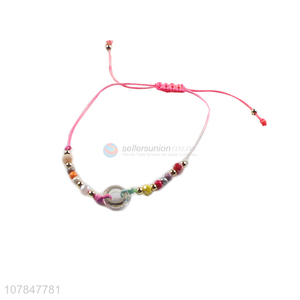 Best selling colourful handmade bracelet with plastic beads