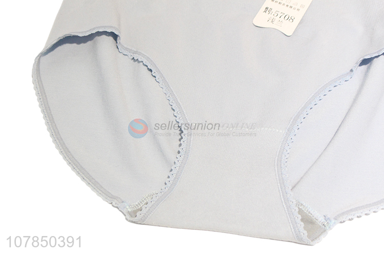 New Arrival Blue Cotton Seamless Panties for Women