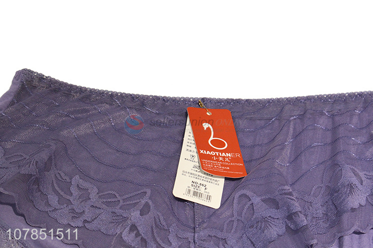 Good price purple modal lace seamless panties for women