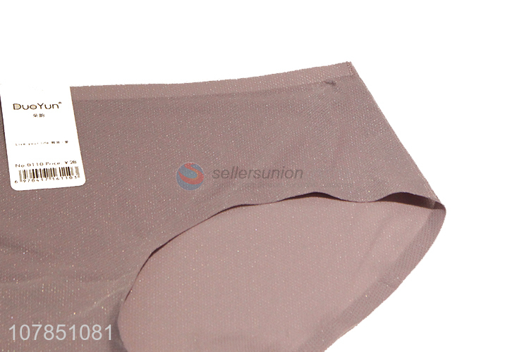 Good price breathable seamless flat panties for ladies