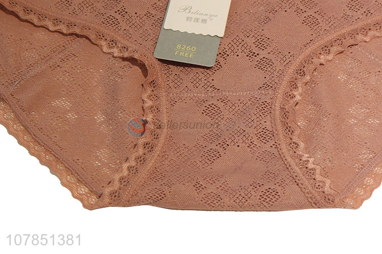 Factory direct sale gauze lace sexy seamless panties