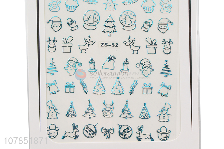 China wholesale Christmas series nail stickers nail decals