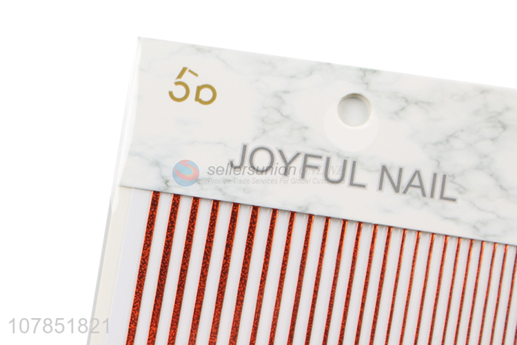Factory direct sale red stripe tape nail sticker nail art supplies