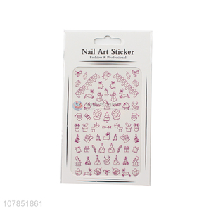 High quality Christmas series nail stickers fingernail art sticker