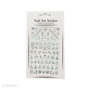 China wholesale Christmas series nail stickers nail decals