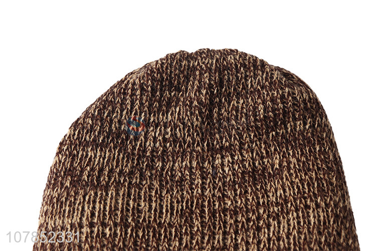 Most popular unisex winter thick beanie cap with fleece lining