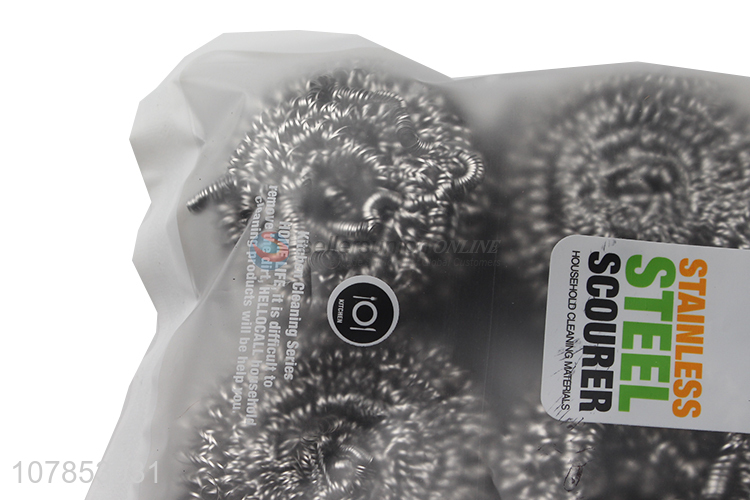 New arrival 6pieces household stainless steel wire scourer set
