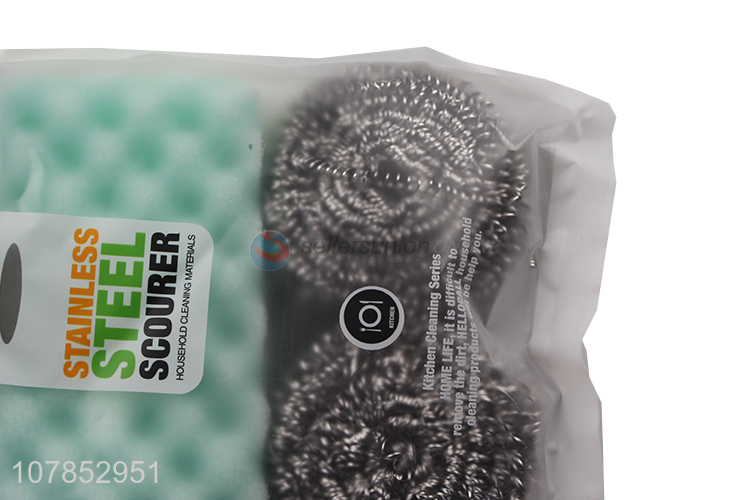 Top quality durable stainless steel wire scourer for household