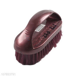 Good quality plastic laundry brush with handle soft cleaning brush