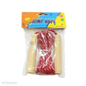 Wholesale anti-slip handle adjustable training exercise <em>skipping</em> jump <em>rope</em> for kids