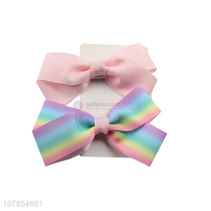 Fashion Colorful Bowknot Hairpin Best Duckbill Clip
