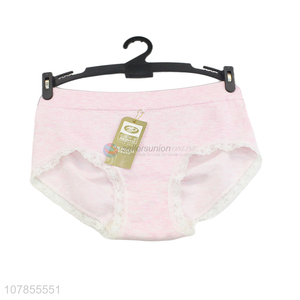 Wholesale cheap price pink women comfortable underwear panties