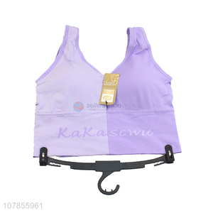 Fashion products purple breathable yoga sports bra underwear