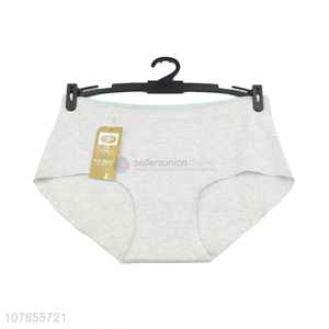 Best quality grey cotton comfortable women panties underwear