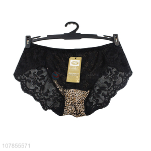 Low price black fashion style lace panties for women